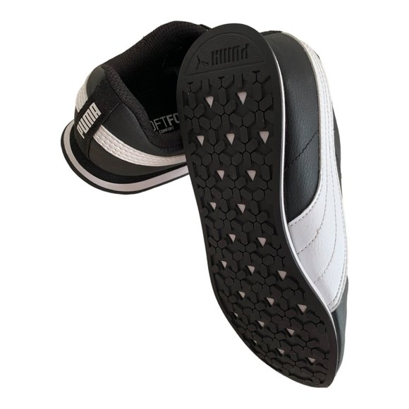 Puma black and white kids sneakers size US 3C - Picture 5 of 6